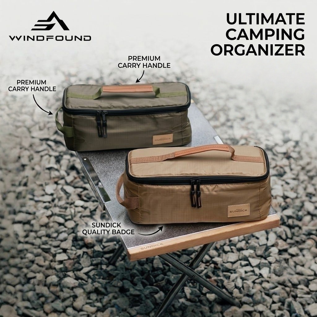 Camping Cooking Organizer - Sac de rangement pour couverts de