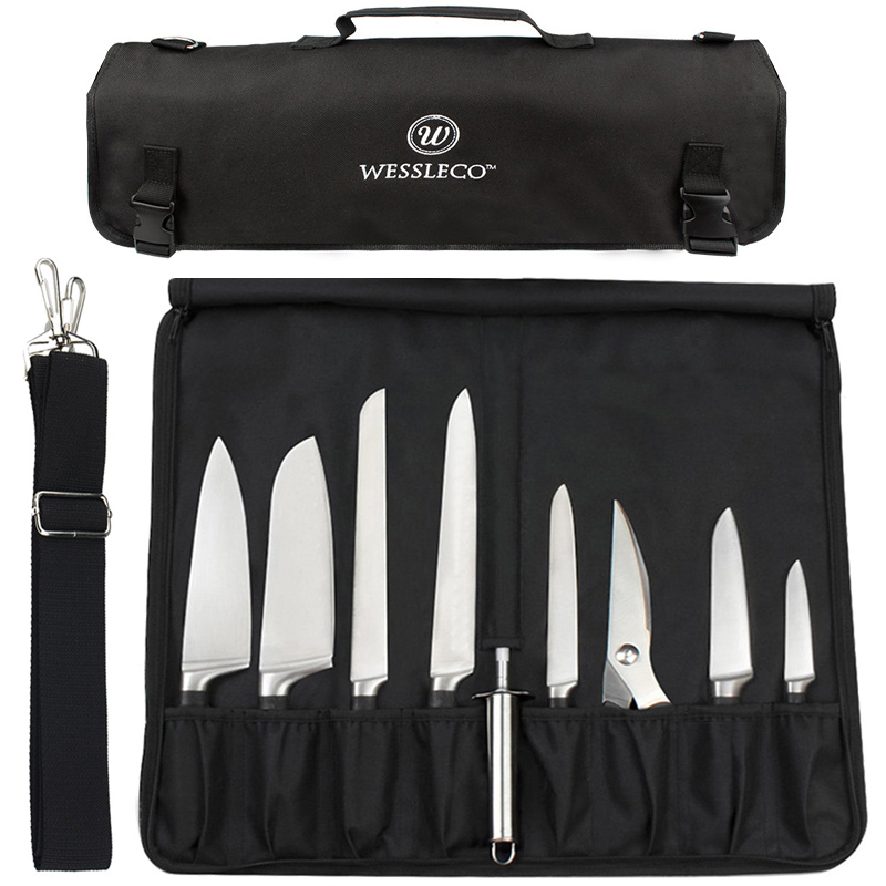 Camping Cooking Organizer - Sac en rouleau de couteaux portable
