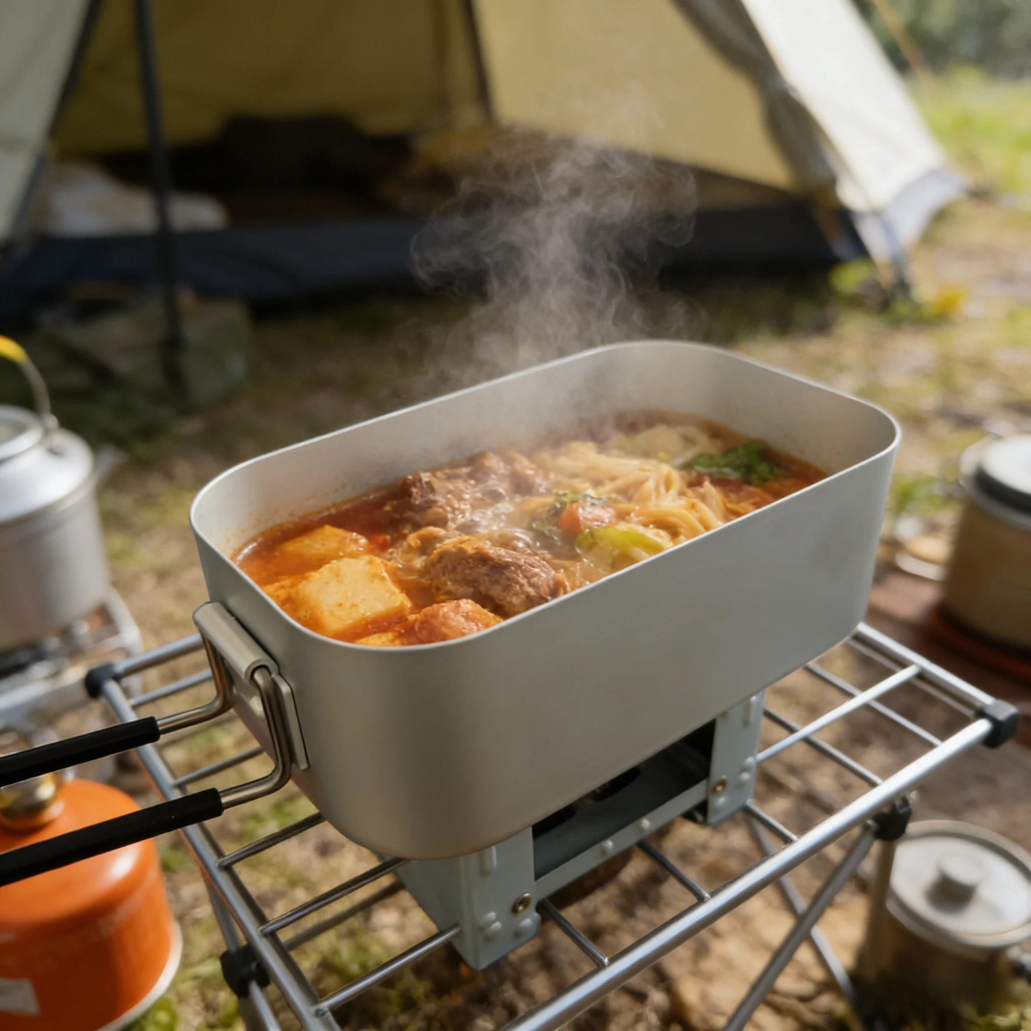 Boîte à lunch en alliage d'alu - Camping Cooking Container avis et prix