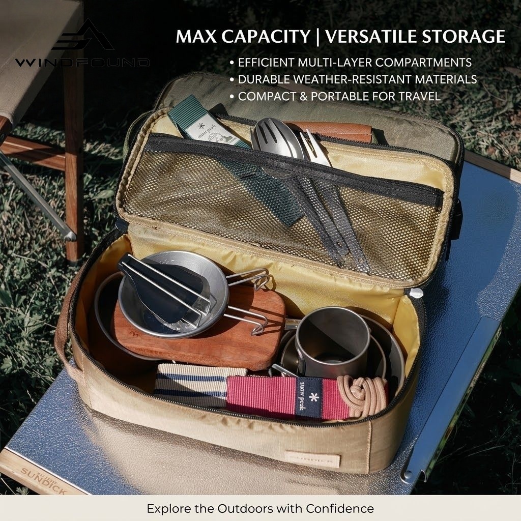Sac de rangement pour couverts - Camping Cooking Organizer avis et prix